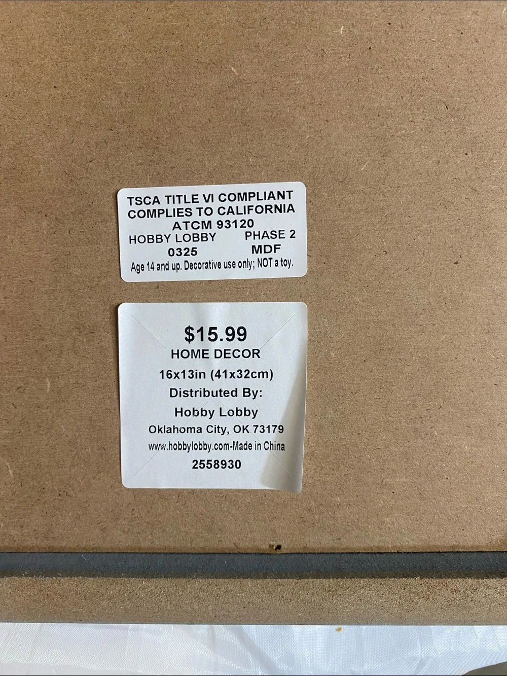 Hobby Lobby Blue Framed 'Let's Have a Tea Party' Wall Art